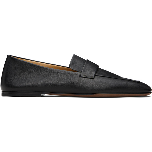  The Row Black Square Loafers 