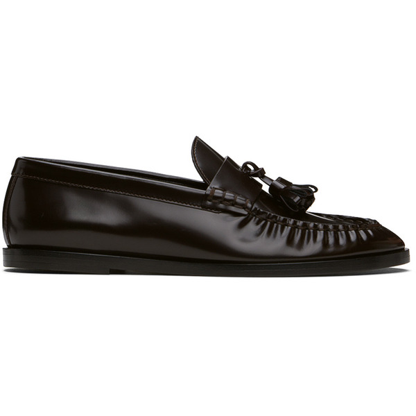  The Row Brown Leather Loafers 