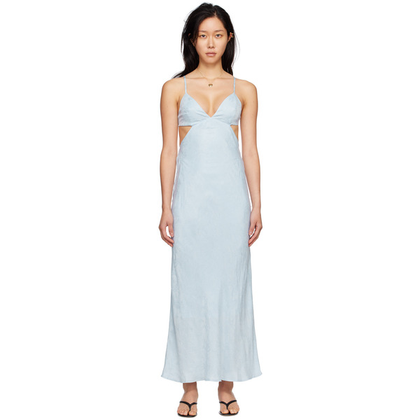  Third Form Blue Paisley Midi Dress 