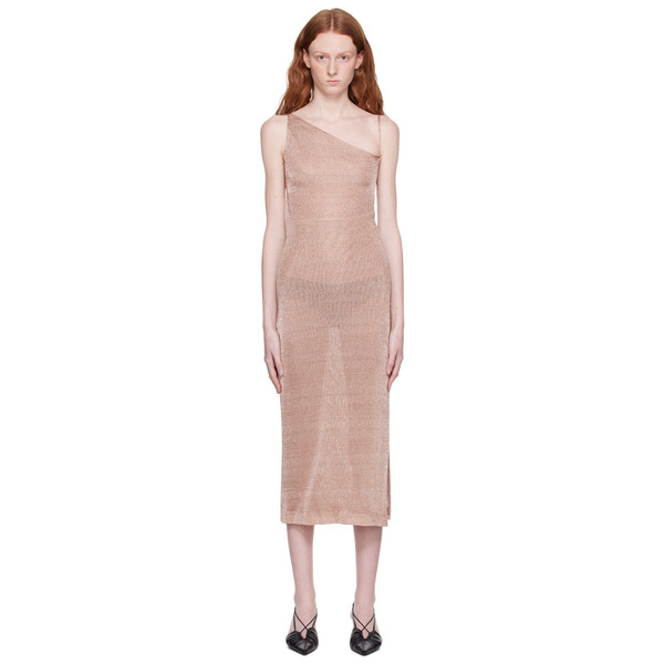  Third Form Pink Heavy Metal Midi Dress 