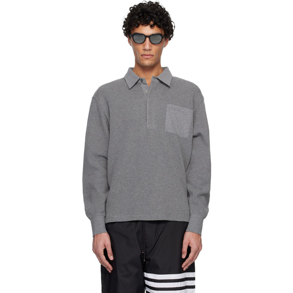  Thom Browne Gray Rugby Polo 