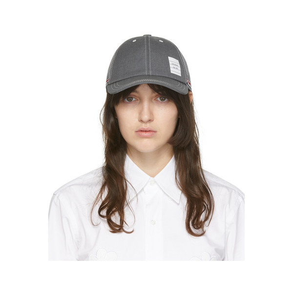  Thom Browne Grey 6-panel Baseball Cap 
