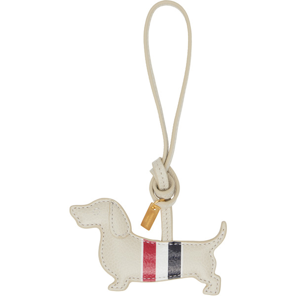  Thom Browne Off-white Puffy Hector Charm Keychain 