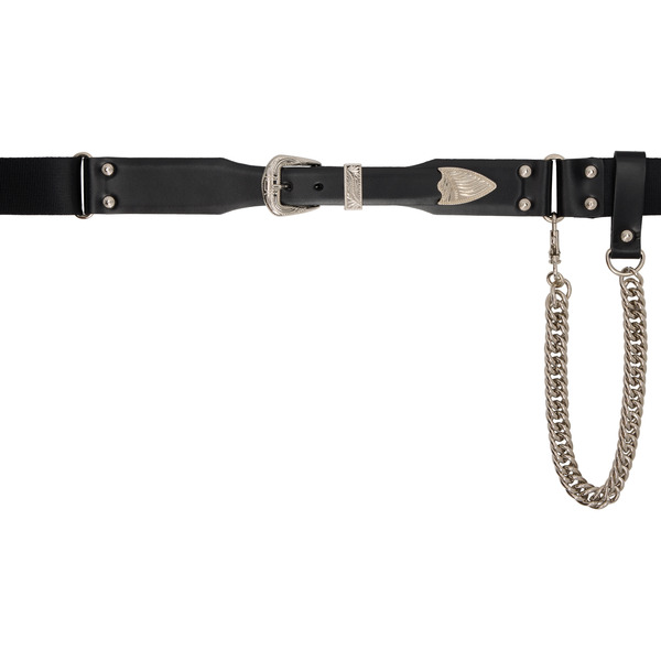  Toga Pulla Black Nylon Buckle Belt 