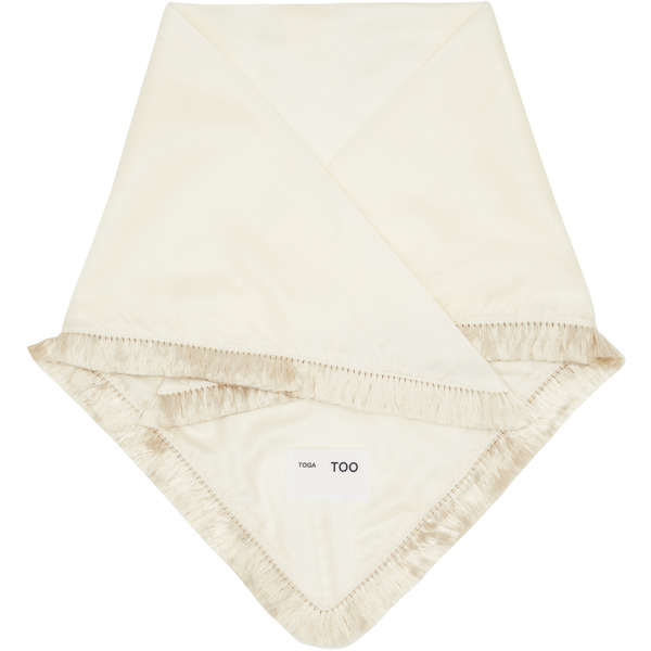  Toga Pulla Off-white Fringe Scarf 