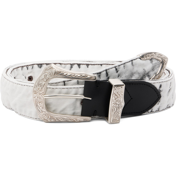  Toga Pulla White Denim Wide Belt 