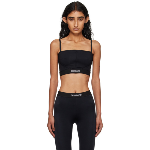  Tom Ford Black Modal Signature Bandeau Bra 