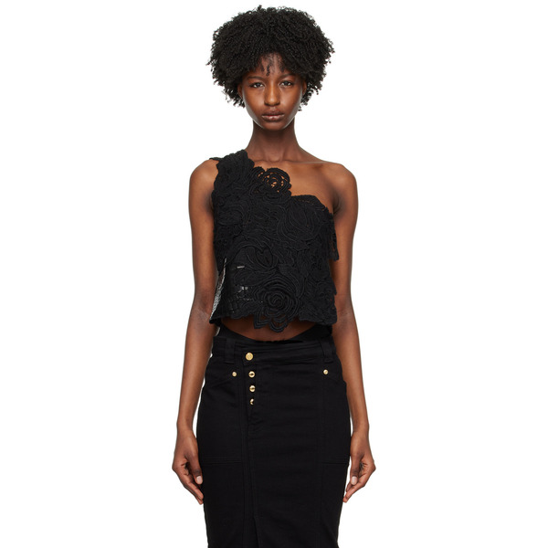  Tom Ford Black One Shoulder Tank Top 
