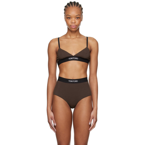  Tom Ford Brown Modal Signature Bra 