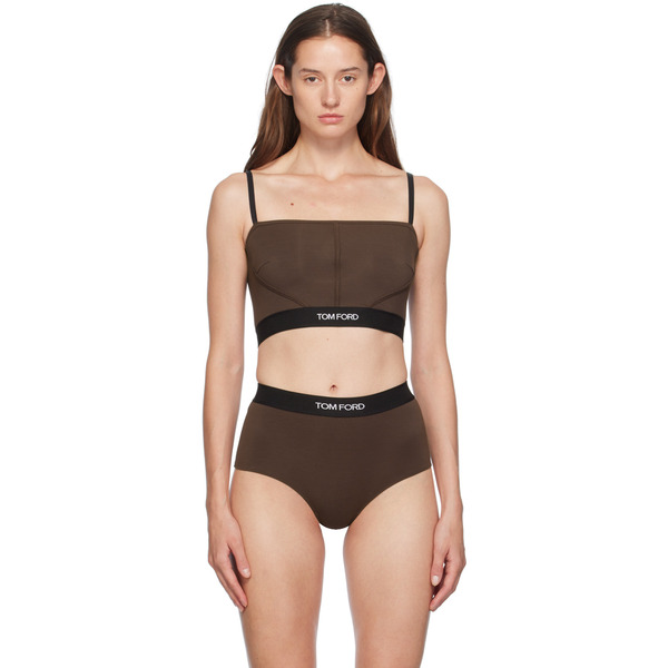  Tom Ford Brown Modal Signature Camisole 