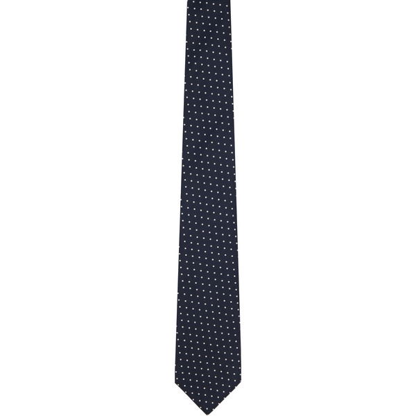  Tom Ford Navy Micro Dot Weave Tie 