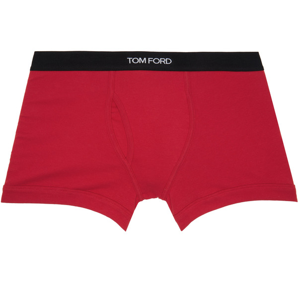  Tom Ford Red Cotton Boxer Briefs 