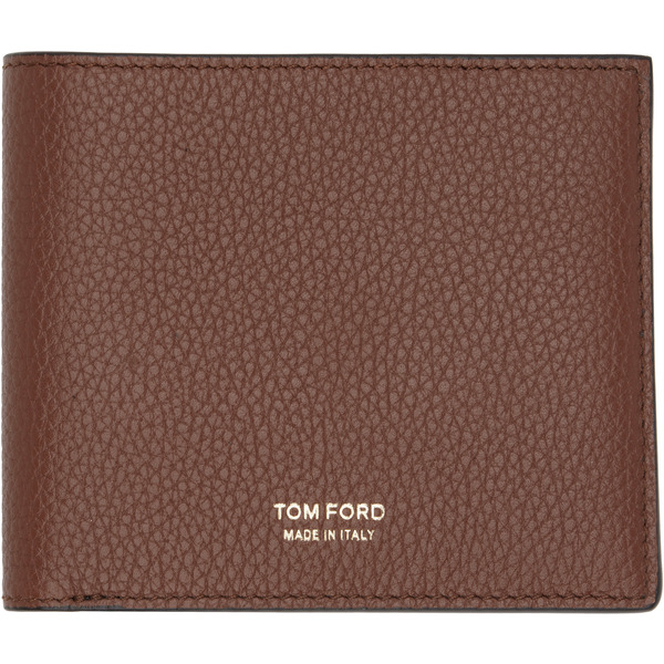  Tom Ford Tan Grain Leather Classic Bifold Wallet 