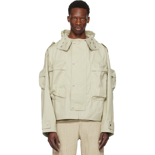 Tondolo Taupe Otidea Hooded Jacket 