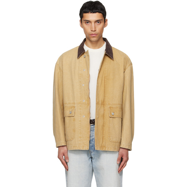  Tonywack Beige Garment Washed Barn Jacket 