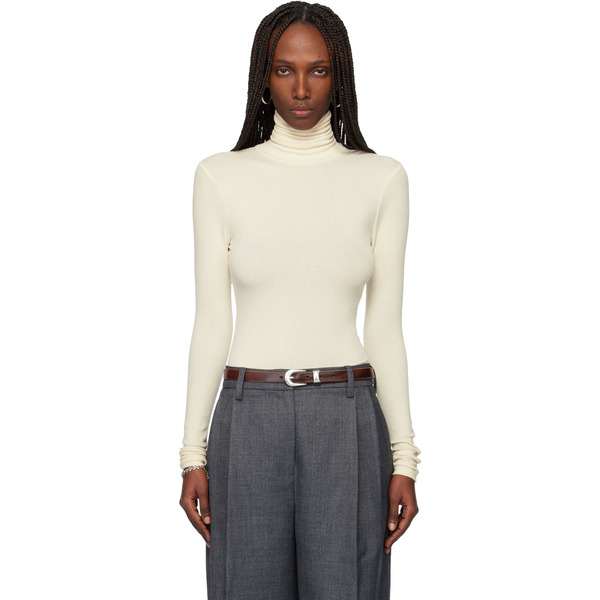  Tonywack Off-white Slim-fit Turtleneck 