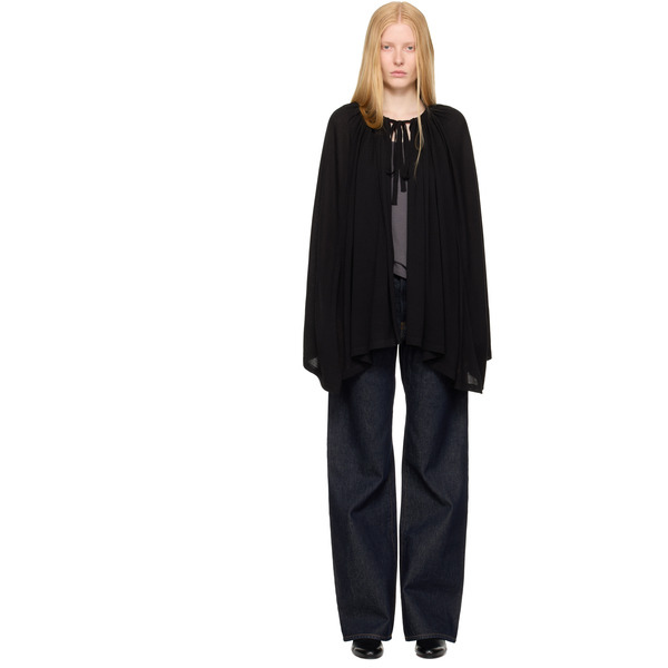  Toteme Black Drawstring Cape 
