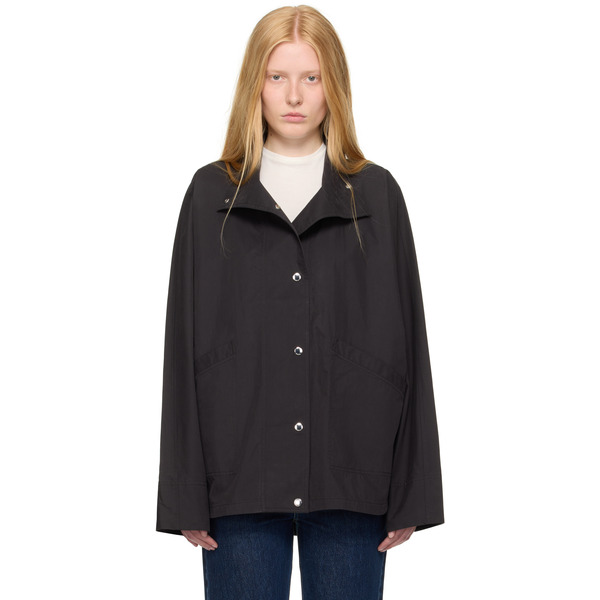  Toteme Black Summer Parachute Jacket 