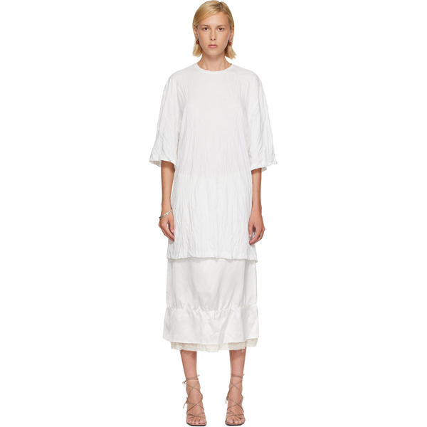  Toteme White Relaxed Tee Minidress 