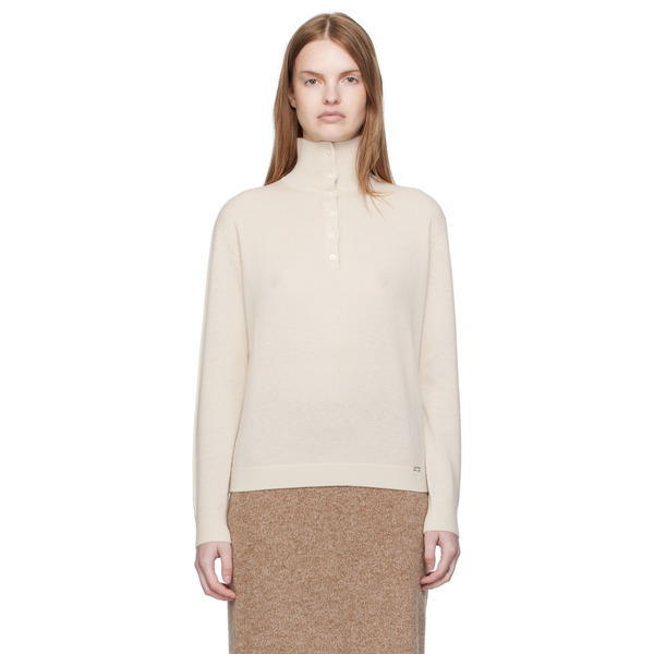  Umarmung Off-white Wool Cashmere Two Way Sweater 