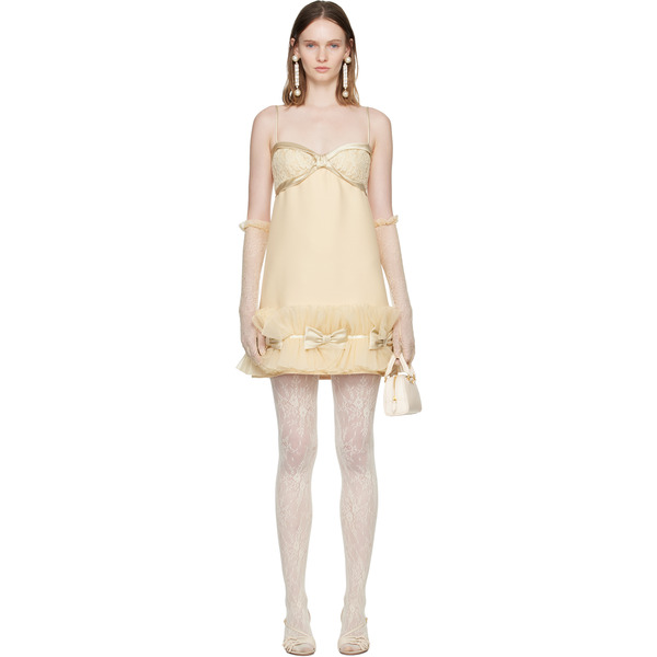  Valentino Beige Silk Minidress 