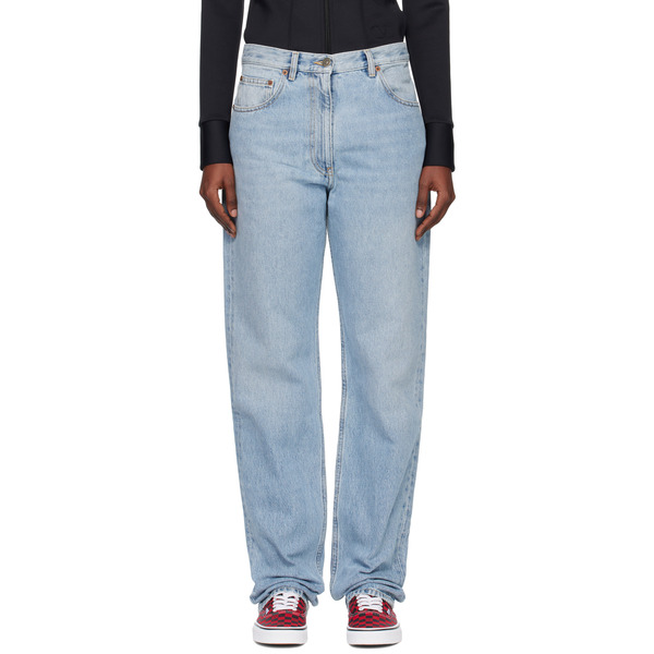  Valentino Blue Loose-fit Jeans 