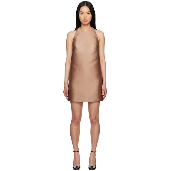  Valentino Tan Racer Back Minidress 