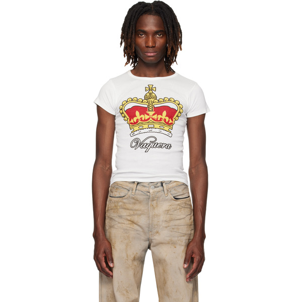  Vaquera White Crown Baby T-shirt 