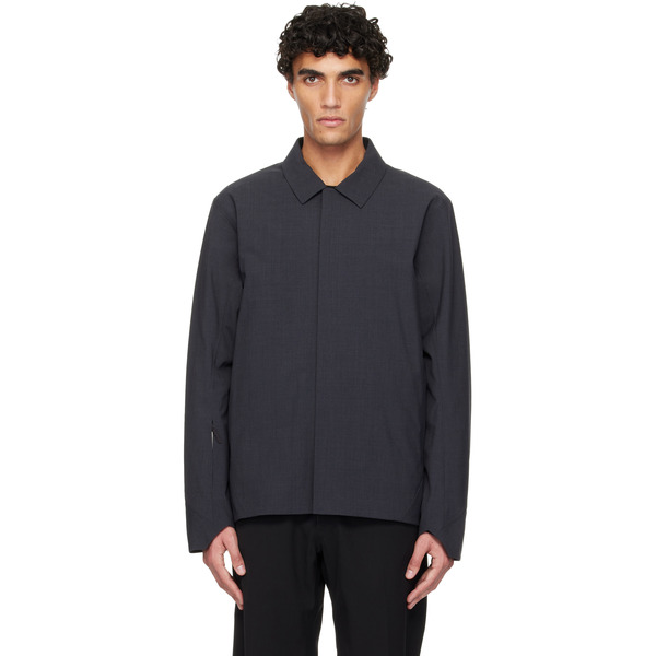  Veilance Black Lerus Insulated Tech Wool Jacket 
