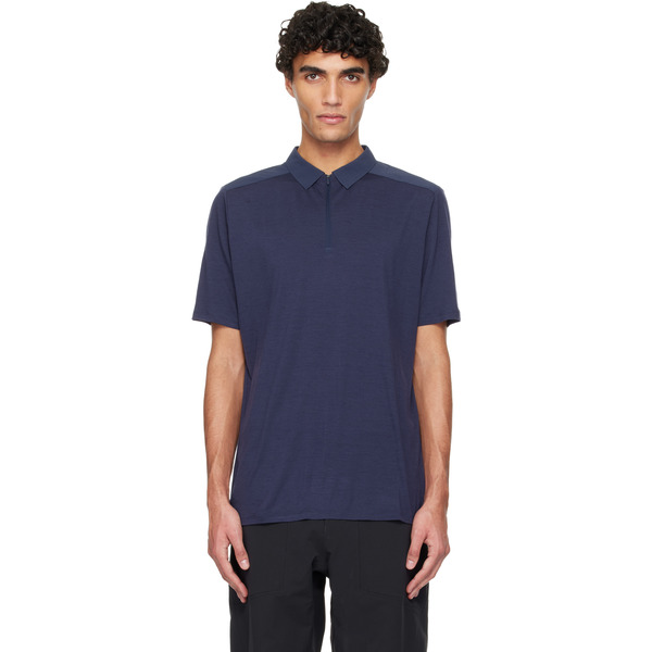  Veilance Navy Frame Ss Polo 