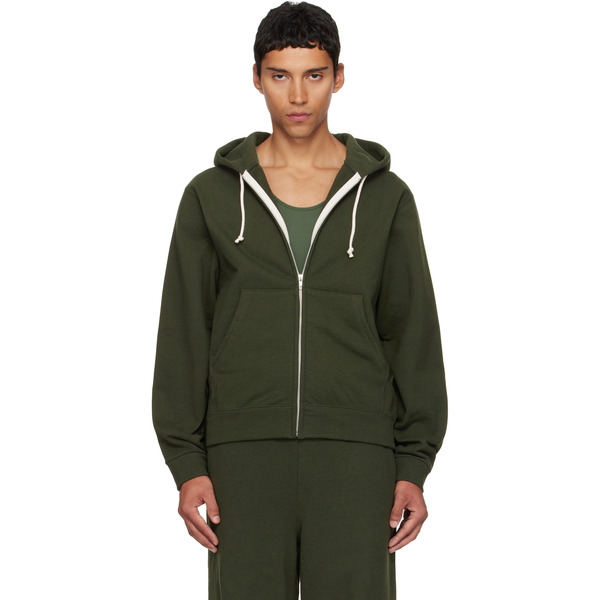  Veneda Carter Ssense Exclusive Green Zip-up Hoodie 