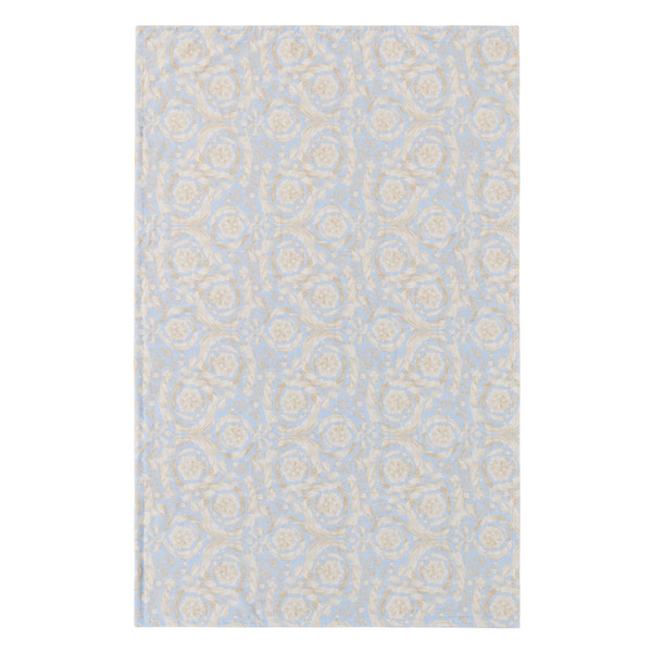  Versace Blue Barocco Bath Towel 