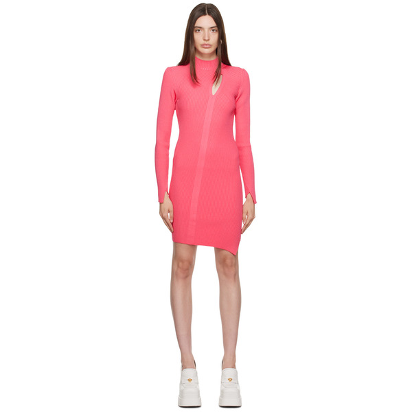  Versace Pink Slashed Minidress 