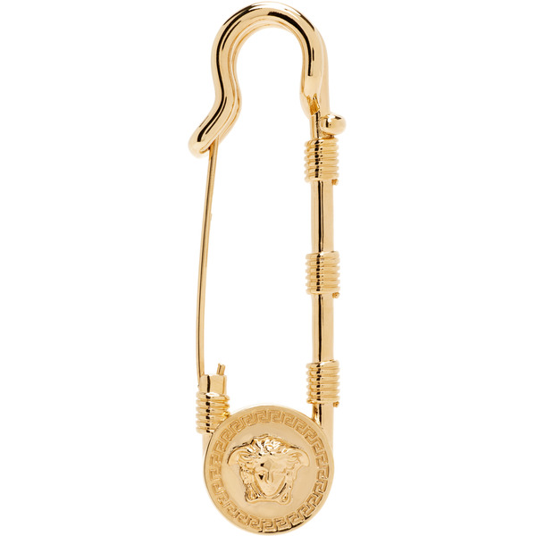  Versace Safety Pin Brooch 