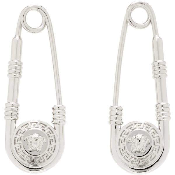  Versace Safety Pin Earrings 