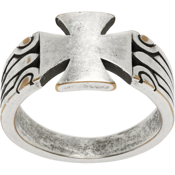  Vetements Biker Cross Pattern Ring 