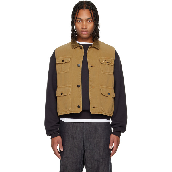  Visvim Tan Matto Hunting Denim Vest 