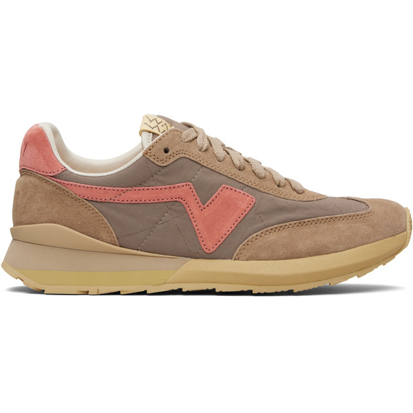 Visvim Taupe & Pink Fkt Runner Sneakers 