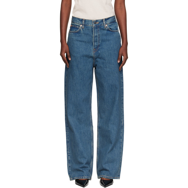  Wardrobe.nyc Blue Low-rise Jeans 
