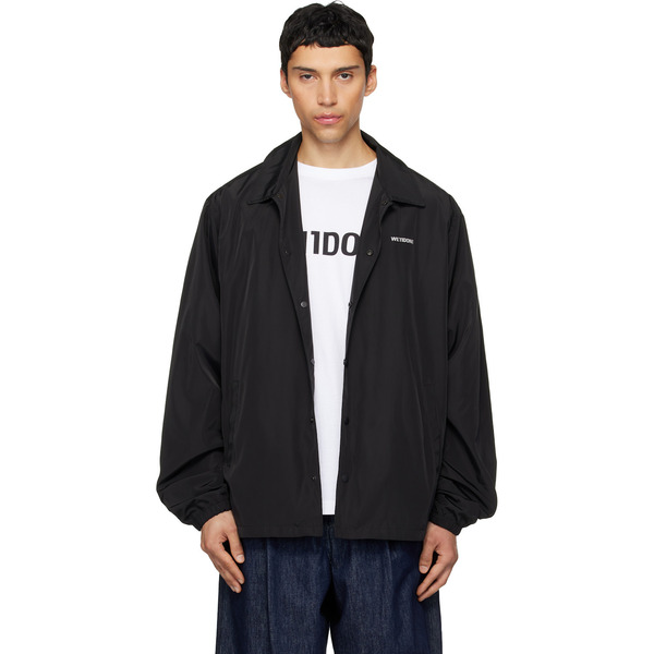  We11done Black Logo Coach Jacket 