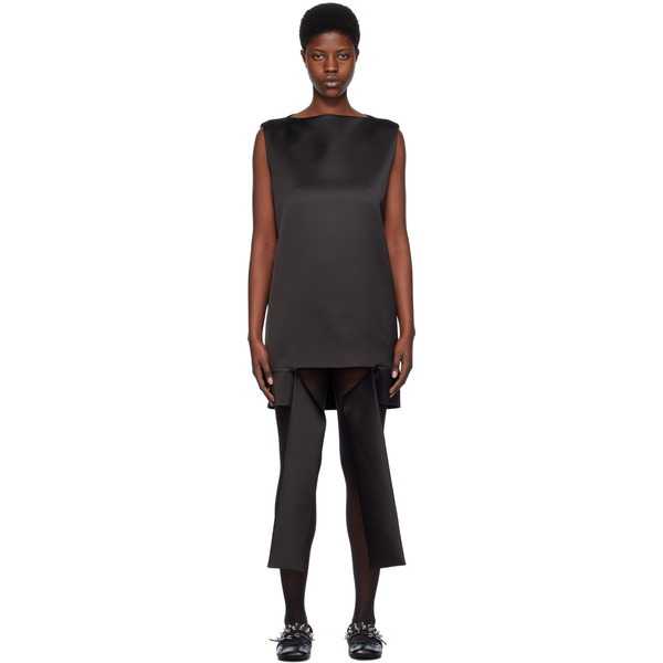  We11done Black Strap Minidress 