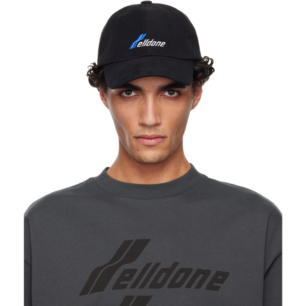  We11done Black Wd Logo Cap 