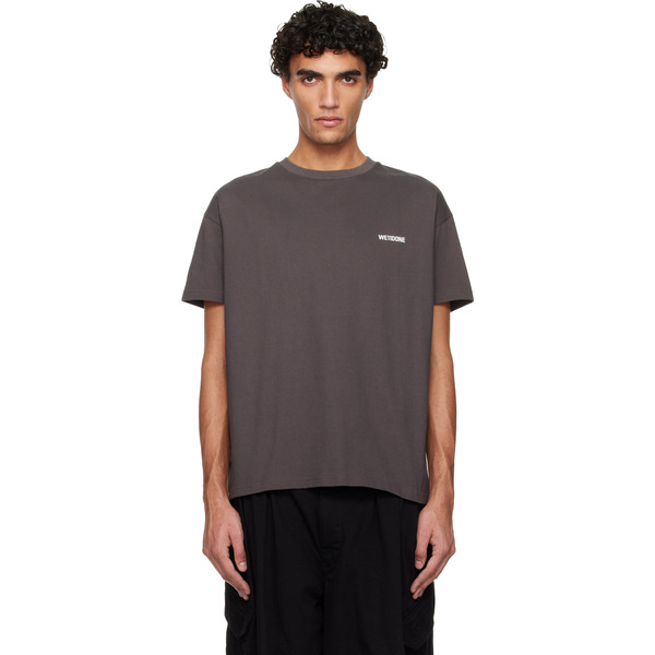  We11done Gray Mini Logo T-shirt 