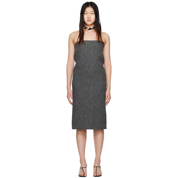  We11done Gray Tube Midi Dress 