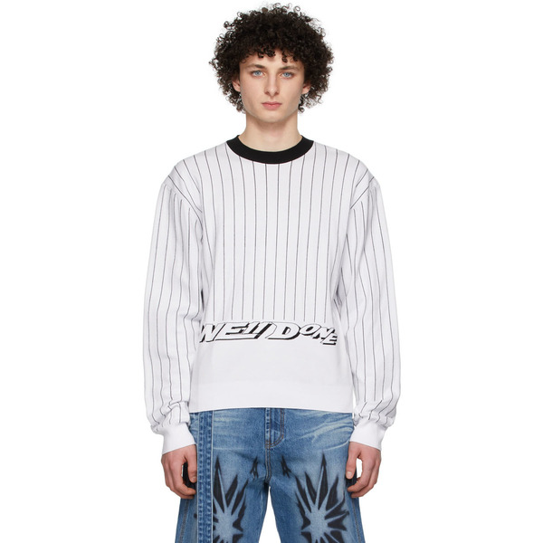  We11done White Rayon Sweater 