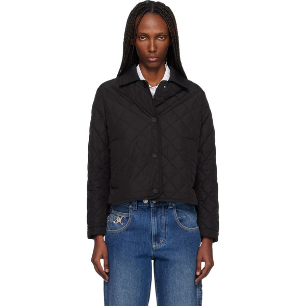  Weekend Max Mara Black Quilted Jacket 
