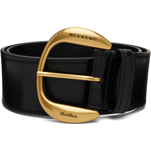 Weekend Max Mara Black Wkalaccato Belt 