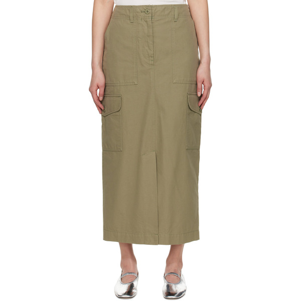  Weekend Max Mara Green Calais Midi Skirt 