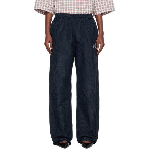  Willy Chavarria Navy Ruff Rider Track Pants 