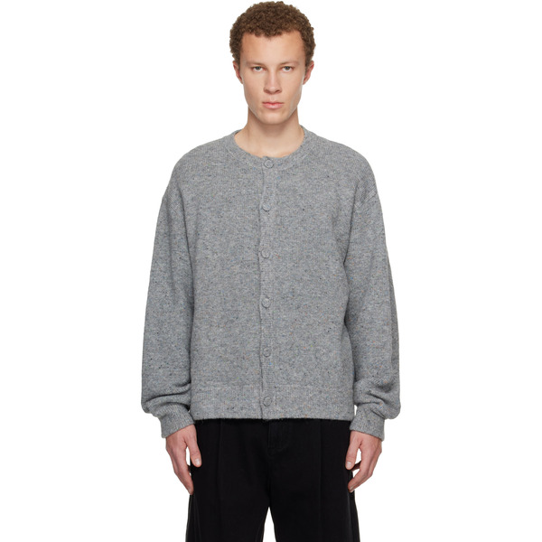  Wooyoungmi Gray Crewneck Cardigan 
